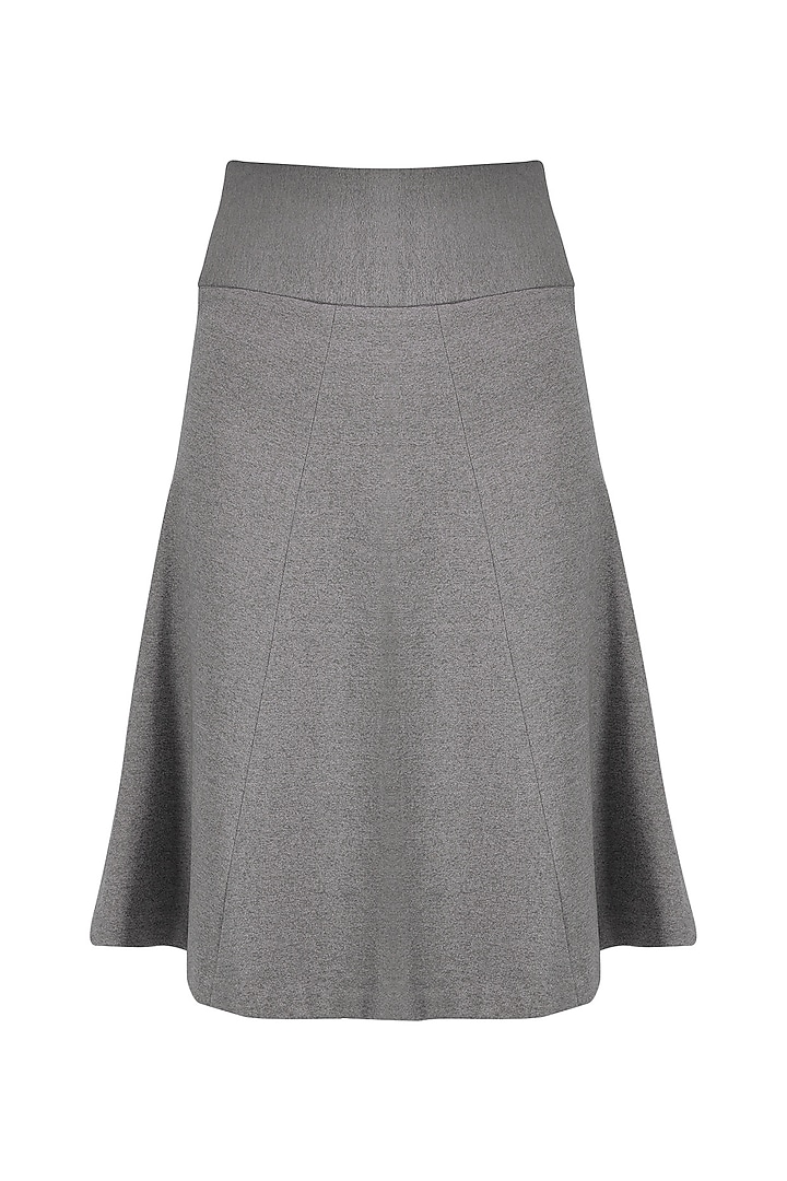 Grey Multi Panelled Skirt by Priyanka Gangwal