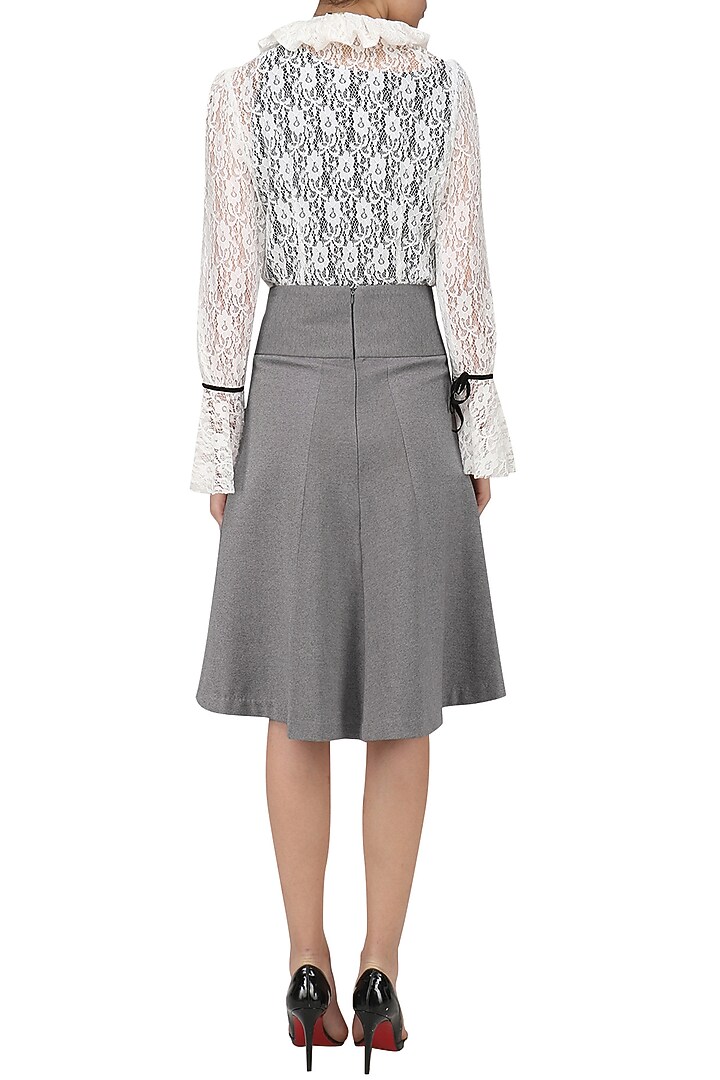 White lace shirt available only at Pernia's Pop Up Shop.