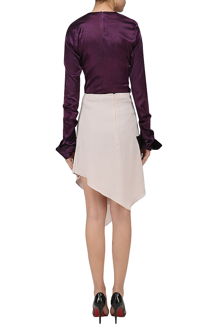 Nude wrap skirt available only at Pernia's Pop Up Shop.