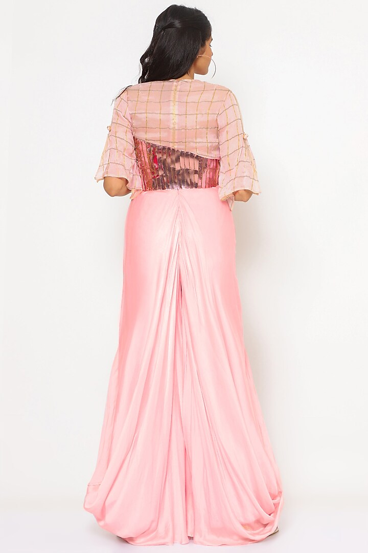 Blush Pink Viscose Pant Set by PhD  by House of PiaDeeksh at Pernia's Pop Up Shop