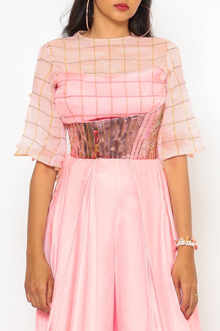 Blush Pink Viscose Pant Set by PhD  by House of PiaDeeksh at Pernia's Pop Up Shop