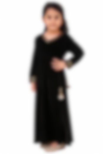 Black Velvet Gown For Girls by Phee-B