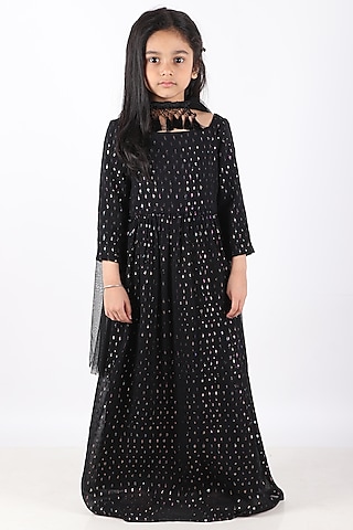 Girls black maxi dress best sale