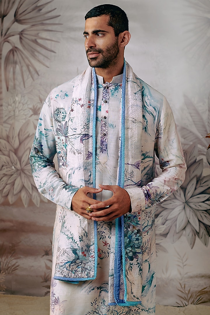 Multi-Colored Cotton Printed Stole by Philocaly at Pernia's Pop Up Shop