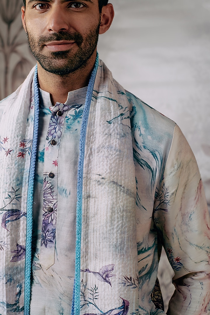 Multi-Colored Cotton Printed Stole by Philocaly at Pernia's Pop Up Shop
