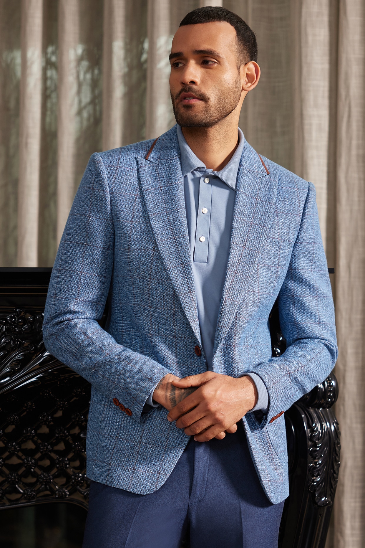 Blue store suit blazer