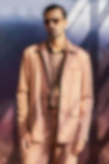 Peach Cotton Shacket by Philocaly at Pernia's Pop Up Shop