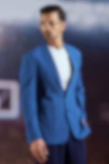 Blue Cotton Jacket by Philocaly at Pernia's Pop Up Shop