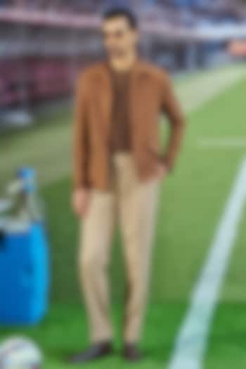 Copper Wool Blend Embroidered Shacket by Philocaly at Pernia's Pop Up Shop