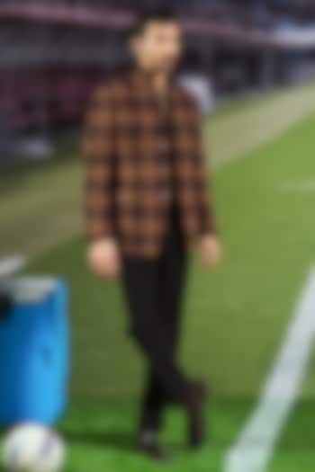 Brown Wool Jacket by Philocaly at Pernia's Pop Up Shop