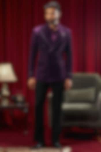 Purple Velvet Tuxedo by Philocaly at Pernia's Pop Up Shop