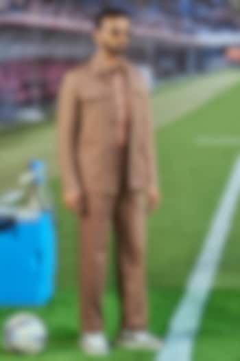 Mocha Brown Cotton Co-Ord Set by Philocaly at Pernia's Pop Up Shop