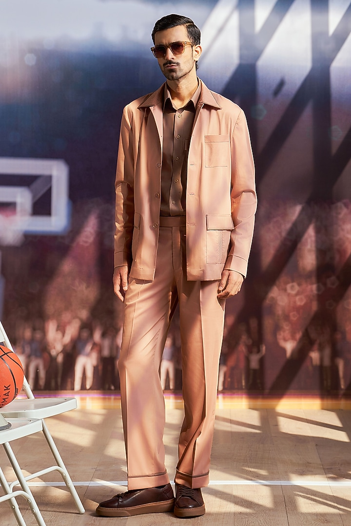 Peach Cotton Co-Ord Set by Philocaly at Pernia's Pop Up Shop