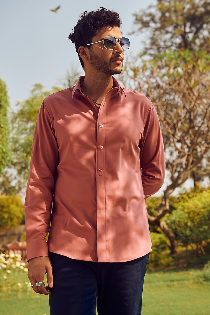 Coral Cotton Shirt by Philocaly