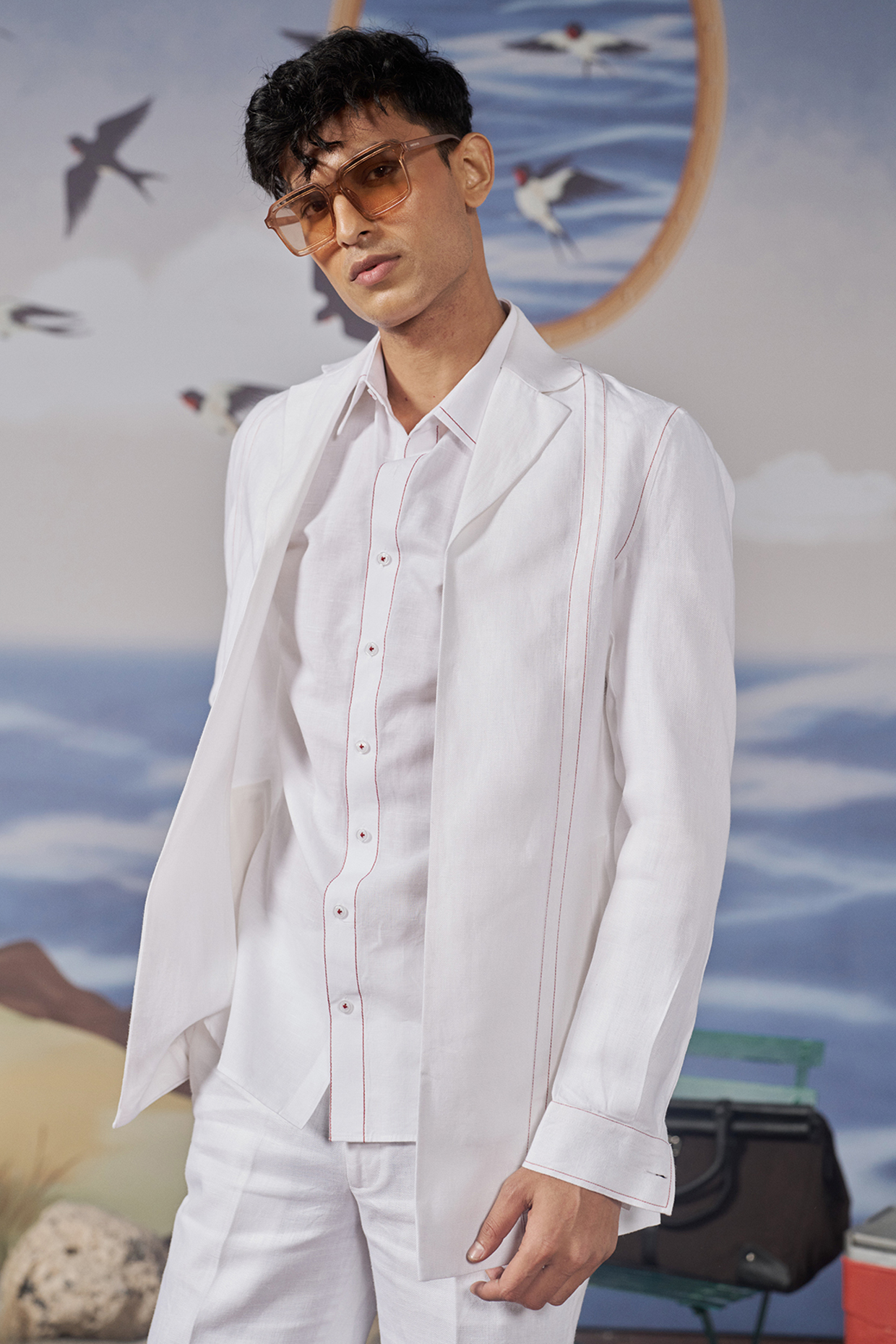 White Linen Shirt by Philocaly