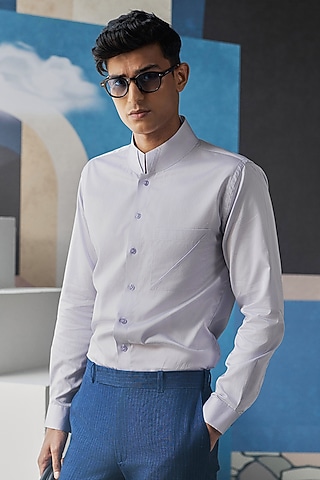 Lavender Cotton Shirt by Philocaly