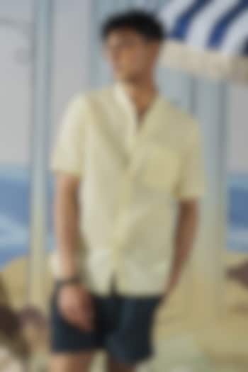 Yellow Linen Shirt by Philocaly