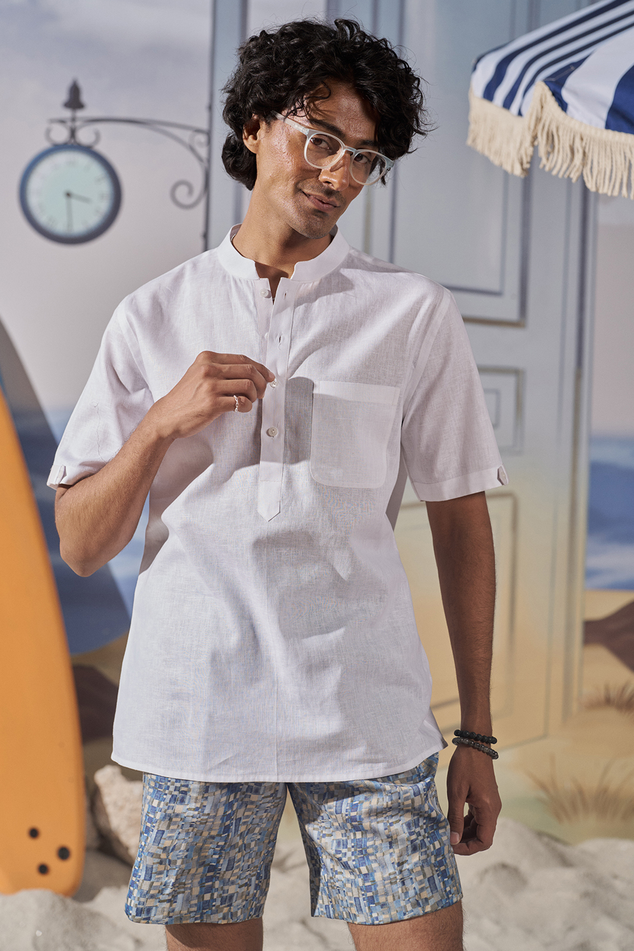White Linen Shirt by Philocaly