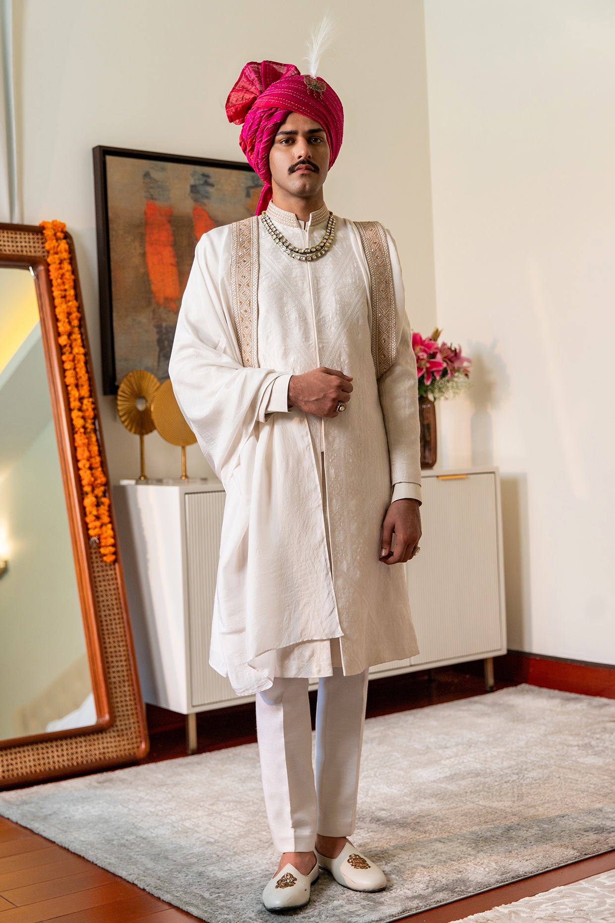 Bengali wedding sherwani best sale