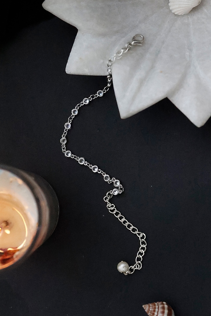 Gold Plated Stone & Pearl Bracelet by Do Taara at Pernia's Pop Up Shop