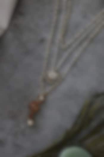 Gold Plated Kundan & Pearl Layered Necklace by Do Taara at Pernia's Pop Up Shop