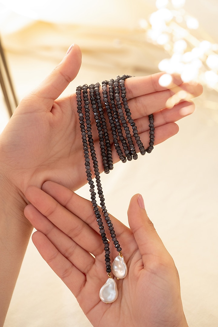 Gold Plated Pearl Necklace by Do Taara at Pernia's Pop Up Shop