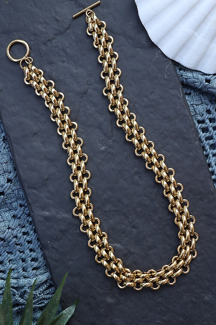 Gold Plated Chain Necklace by Do Taara at Pernia's Pop Up Shop