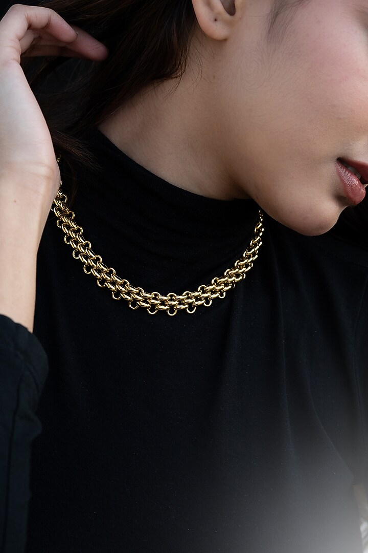 Gold Plated Chain Necklace by Do Taara at Pernia's Pop Up Shop