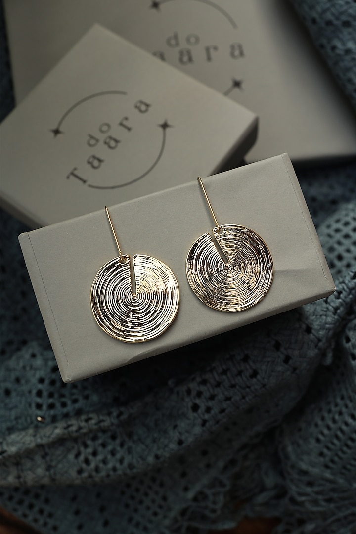 Gold Plated Dangler Earrings by Do Taara at Pernia's Pop Up Shop