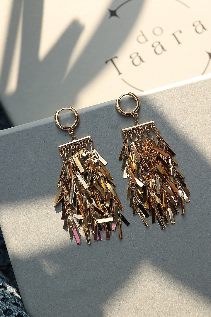 Gold Plated Dangler Earrings by Do Taara at Pernia's Pop Up Shop
