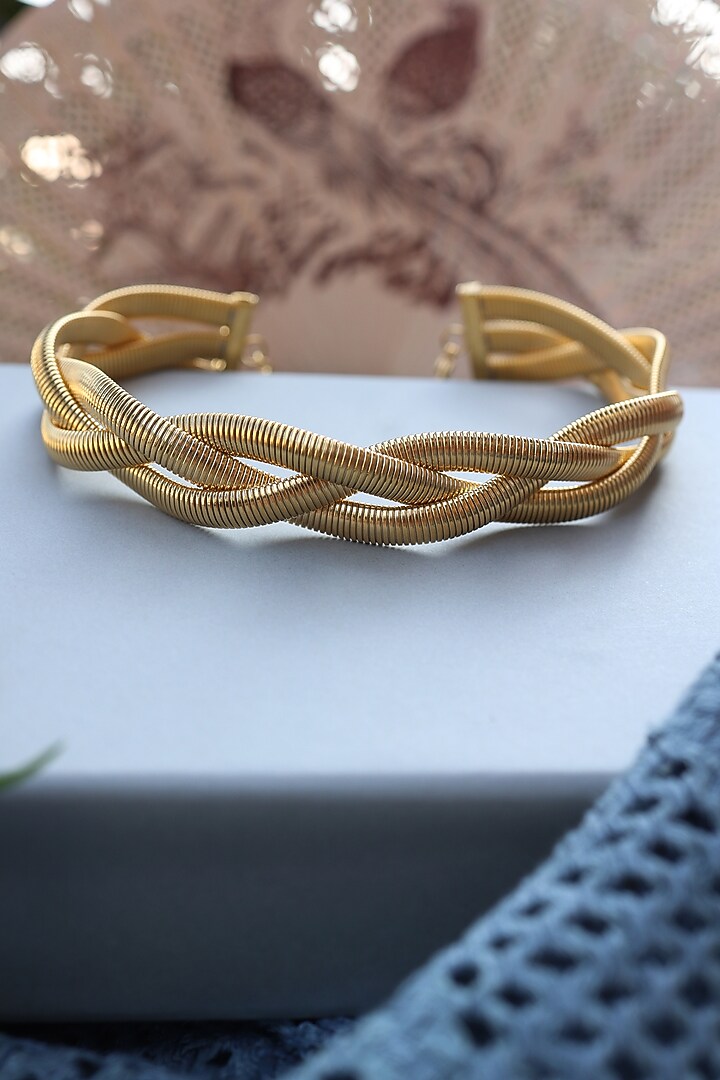 Gold Plated Choker Necklace by Do Taara at Pernia's Pop Up Shop