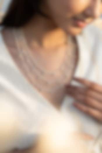 Gold Plated Kundan Polki & Pearl Layered Necklace by Do Taara at Pernia's Pop Up Shop