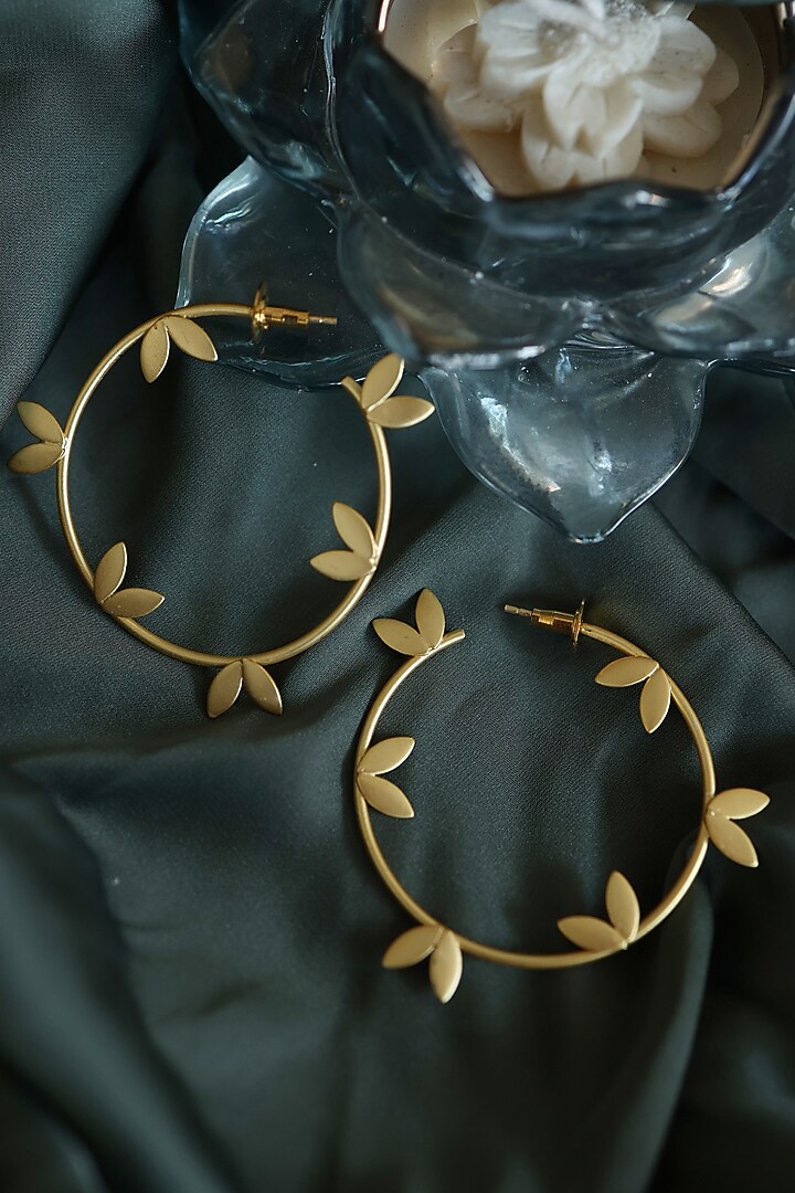 Gold Plated Dangler Earrings by Do Taara at Pernia's Pop Up Shop