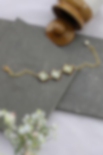 Gold Plated Meenakari Bracelet by Do Taara at Pernia's Pop Up Shop