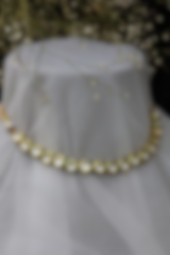 Gold Plated Kundan Choker Necklace by Do Taara at Pernia's Pop Up Shop