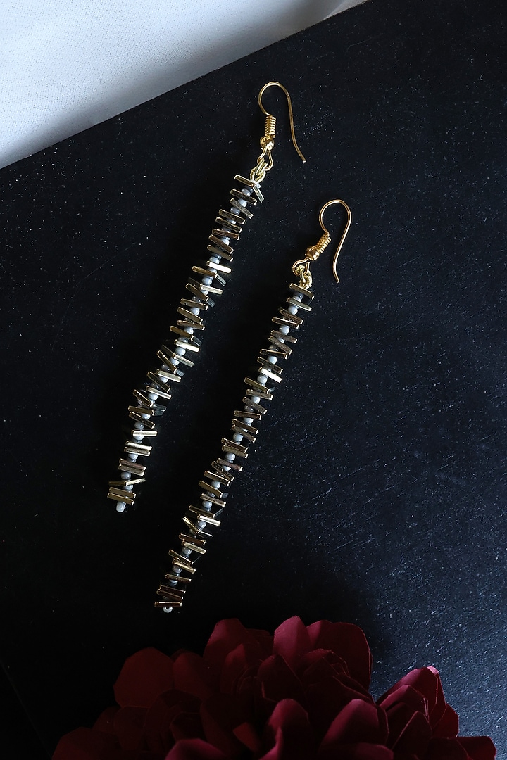 Gold Plated Dangler Earrings by Do Taara at Pernia's Pop Up Shop