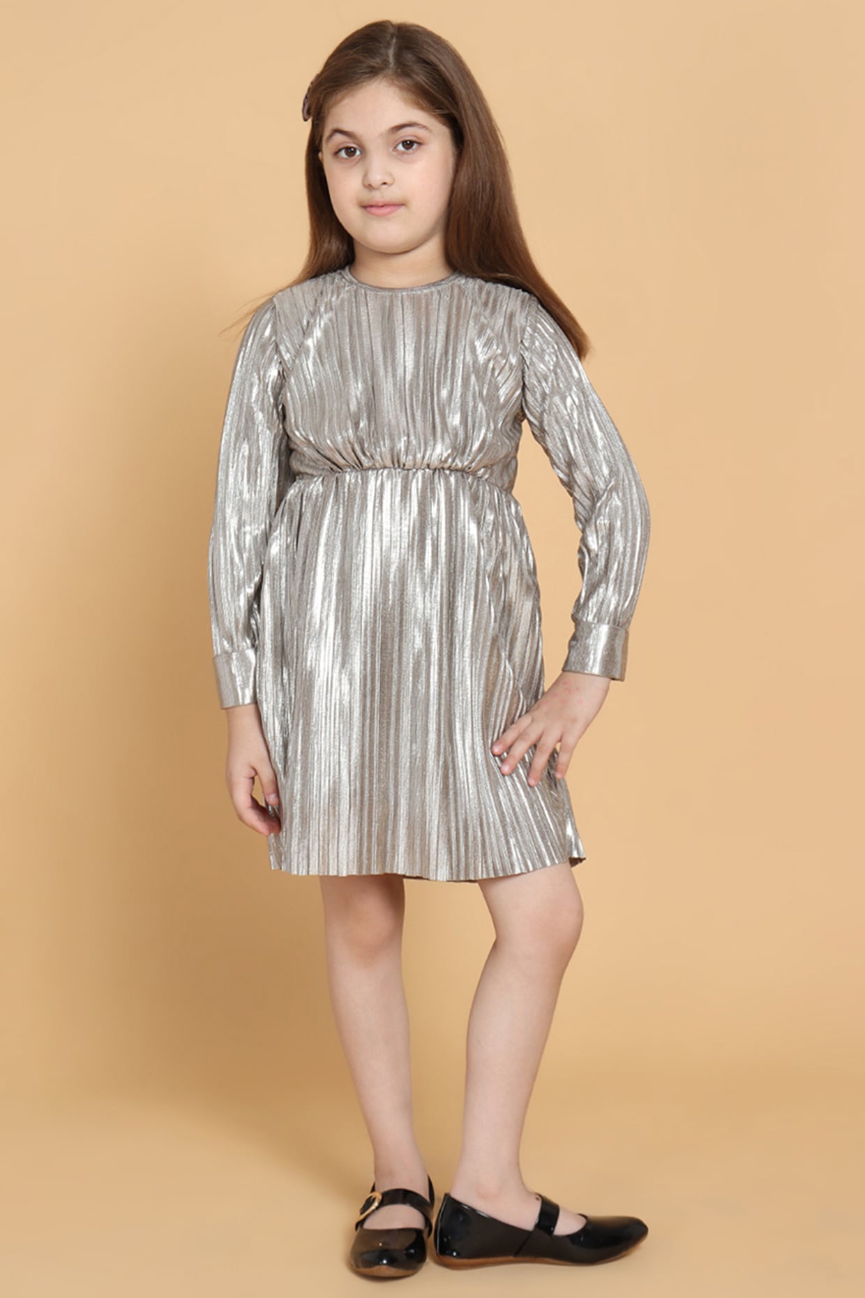 Silver dress 2024 for kids