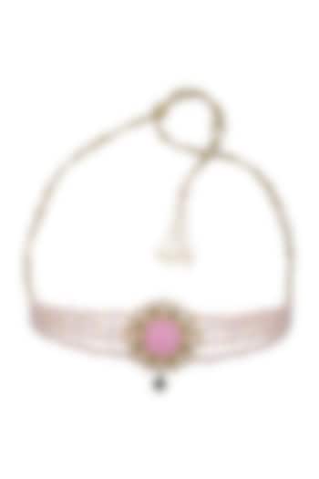 Gold Finish Handcrafted Choker Necklace In Sterling Silver by Pichola at Pernia's Pop Up Shop