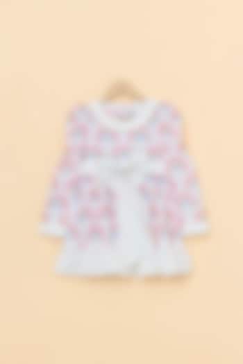 White Cotton Dress For Girls by PiccoRicco at Pernia's Pop Up Shop