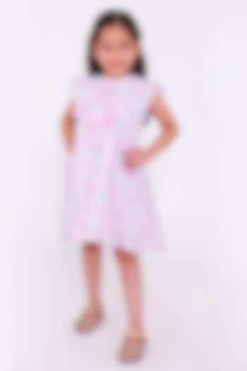 White Cotton Dress For Girls by PiccoRicco at Pernia's Pop Up Shop