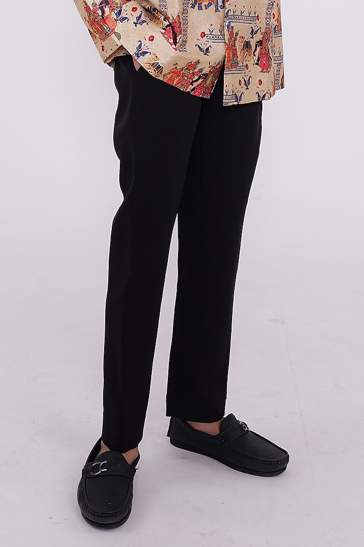 Beige Silk Bandhgala Set For Boys by PiccoRicco at Pernia's Pop Up Shop