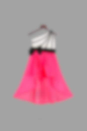 Pink Embellished Gown For Girls by Pink Cow