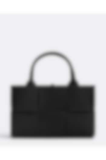 Black Pure Leather Handbag by Pine & Drew