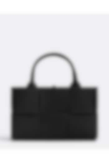 Black Pure Leather Handbag by Pine & Drew at Pernia's Pop Up Shop