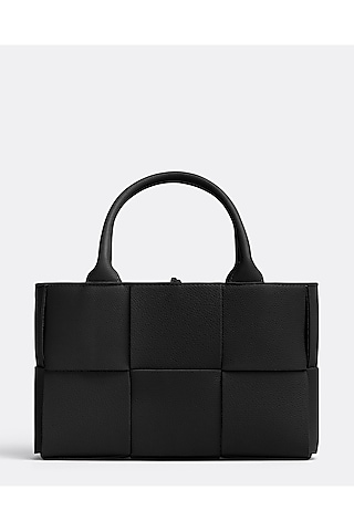 Black Pure Leather Handbag by Pine & Drew