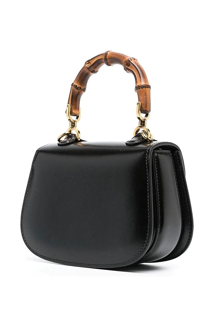 Black Pure Leather Handbag by Pine & Drew at Pernia's Pop Up Shop