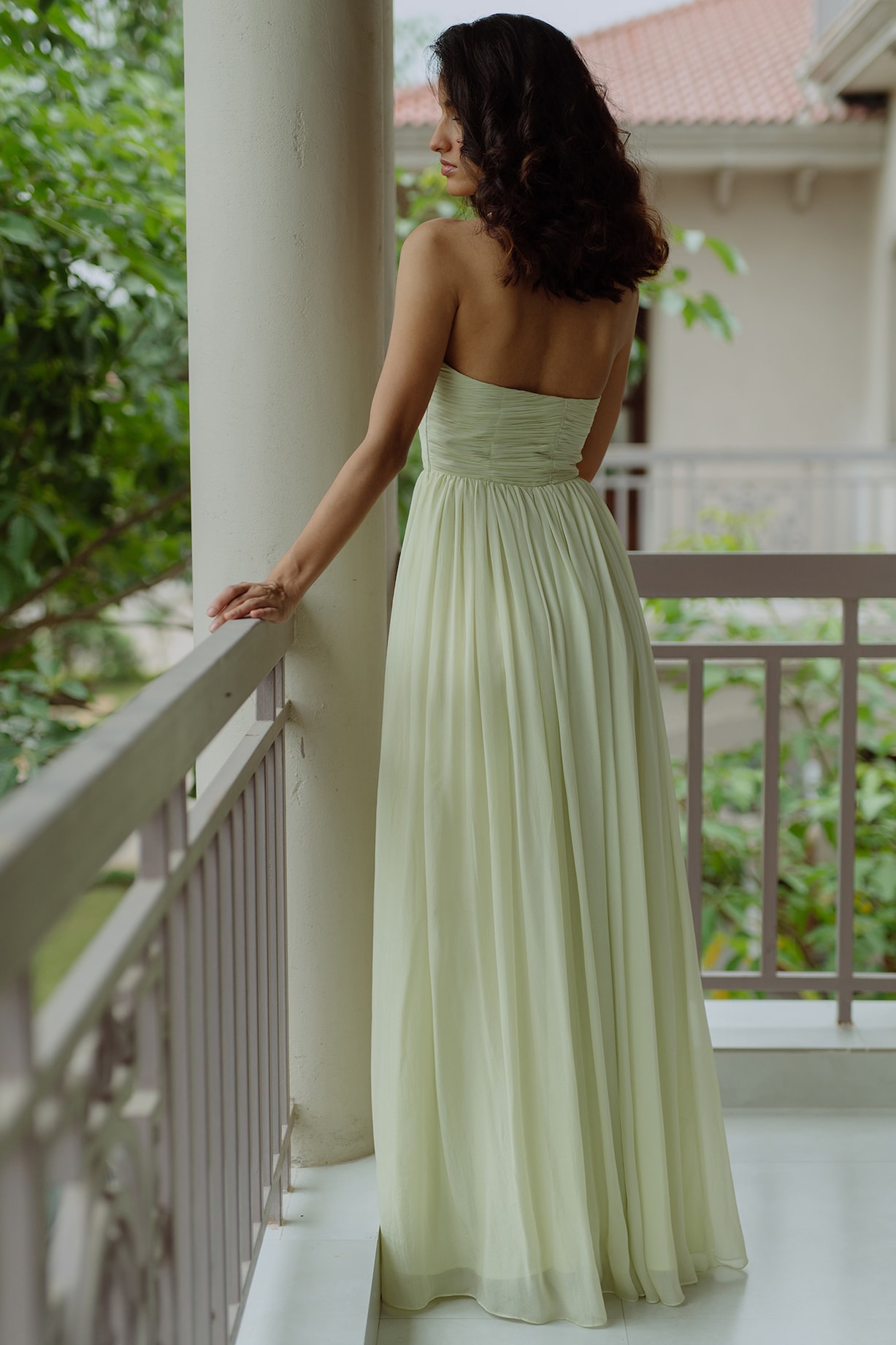 Pistachio Green Front Cut-Out Gown by PINUP BY ASTHA at Pernia's Pop Up  Shop 2026