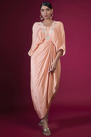 Buy Cowl Drape Dress for Women Online from India's Luxury Designers 2024