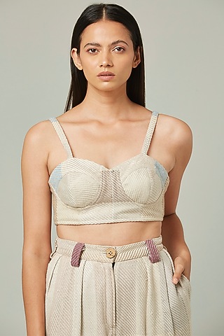 Beige Tencel Bralette by Pieux