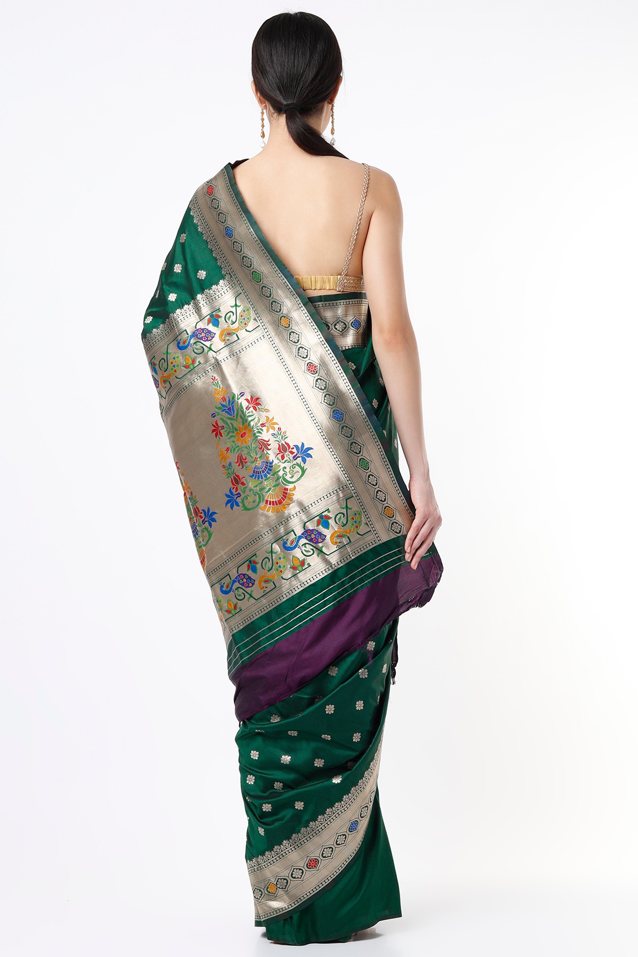 Party Wear Printed Pure Peshwai Silk Saree, 6 m at Rs 1400 in Yeola | ID:  23992957788